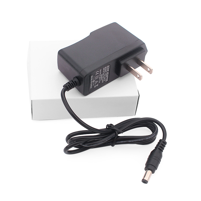 F12V 1A AC/DC Power Adapter – CE, ROHS, FCC Certified Switching Power Supply with 5.5x2.1mm Connecto
