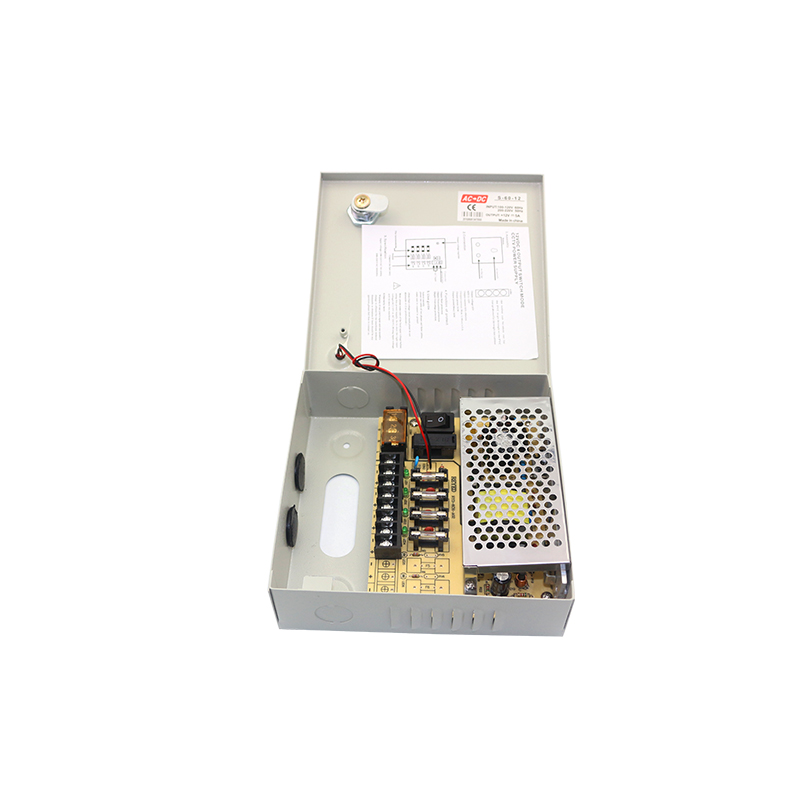 4-Channel 12V 5A CCTV Power Supply Box – Reliable Power Solution for Surveillance Systems