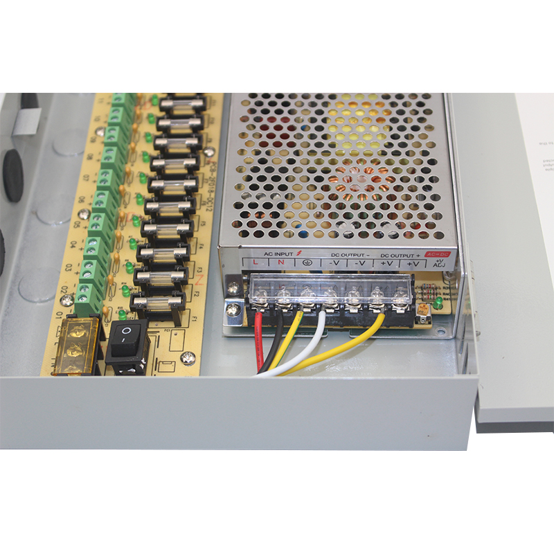18-Port 12V 20A CCTV Power Supply Box – Secure and Stable Power Solution with PTC Protection