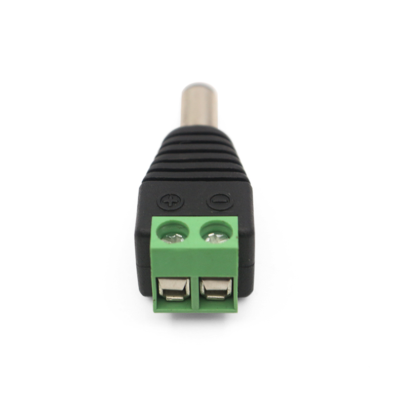 5.5x2.1mm 12V DC Male Power Connector – Universal Fit for CCTV Cameras and LED Systems